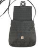 FENDI Zucchino Logo Bag Crossbody Pochette Shoulder Bag Leather/Canvas Black