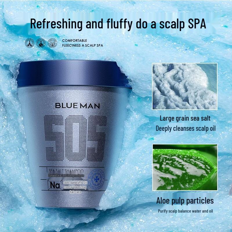 PRIME BLUE Herren Meersalz Shampoo