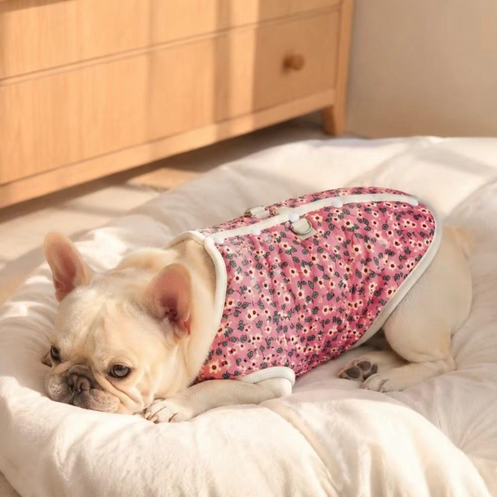 Warme Gemütliche Katzenkleidung Blumige Kätzchenbekleidung Neue Hundewelpenkleidung Herbst Winter