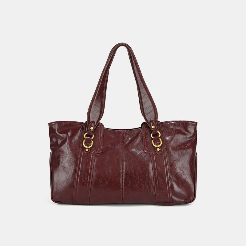 2026 New Leather Tote Bag Texture Commuter Shoulder Bag
