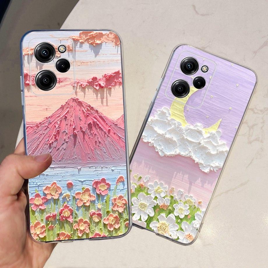 For Xiaomi Poco X5 Pro 5G Case Stylish Soft tpu Slim Silicone Bumper Etui For Xiomi PocoX5 X 5 5G Painting Coque Cartoon Capas
