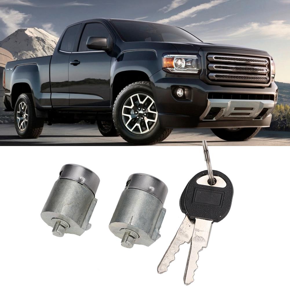 1 Pair Universal Car Door Lock Cylinder with 2 Keys Fit for Chevrolet