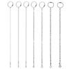 Parrot Stainless Steel Foot Ring Chain Opening Activity Ring for Lovebird Cockatiel Parakeet Bird Stand Anklet Bird Leg Rings