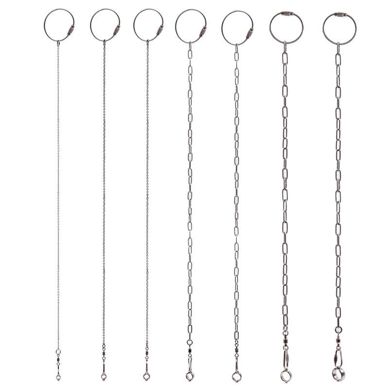 Parrot Stainless Steel Foot Ring Chain Opening Activity Ring for Lovebird Cockatiel Parakeet Bird Stand Anklet Bird Leg Rings