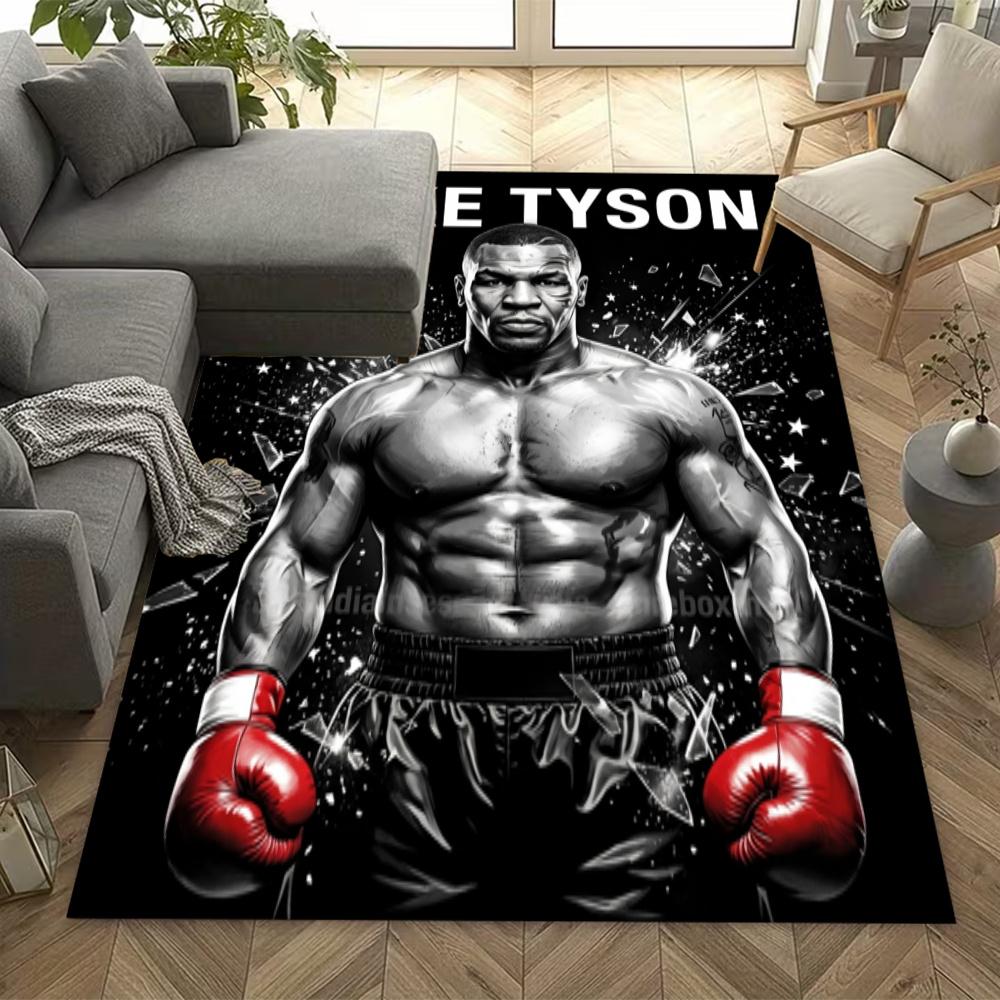 Tyson Mike Tyson Fighter Floor Rug Office Rug Suitable For Dormitory Dining Room Balcony Bedrooms Antislip Rug Anime Office Decor Spiritual Gift