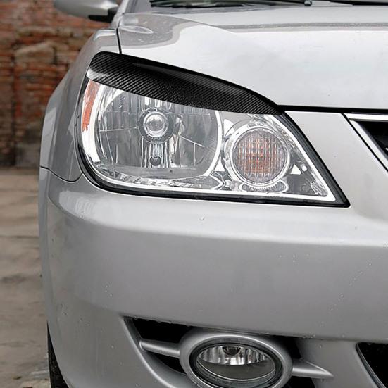 

2 шт. углеродное волокно для бровей, век, фар, крышка фар Mitsubishi Lancer 2004-2006