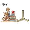 Corrosion-resistant Nordic Decor Wooden Reading Desktop Ornaments for Home Office Decor, Minimalist Figurine, Creative Appearance Table Art