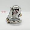 Stainless Steel Open Ended Jewelry with Ring Cage Double Lock for Man Male