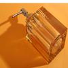Natural Crystal Bathroom Set Portable Soap Dispenser Shampoo Empty Bottle Amber Color Bath Supplies Mouthwash Cup Storage Tray