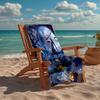 Custom Name Ultra-Soft Beach Towel with The Nightmare Before Christmas Theme,Ideal for Pool - Camping, Diving - Perfect Travel Essential, Vibrant Beac