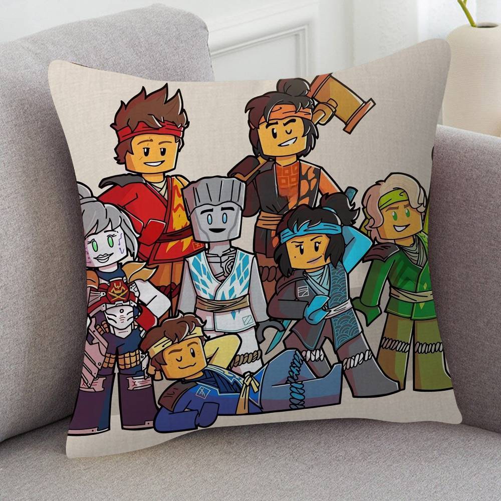 Anime Ninjago Game For Cartoon Print Peripheral Pillow Case Cushion Cover Home Decor Birthday Gift Pillowcover