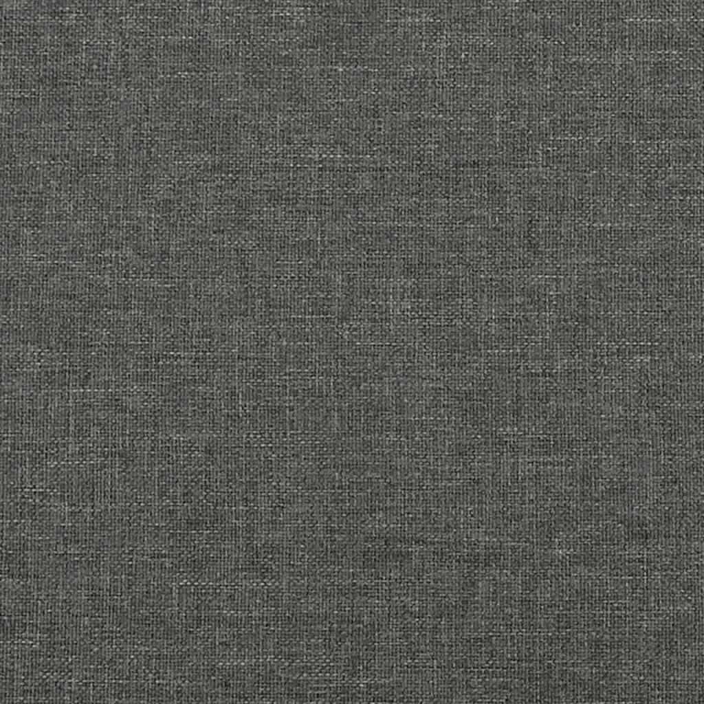 Vidaxl Kontinentalbett Mit Matratze, Dunkelgrau, 120X190Cm Stoff