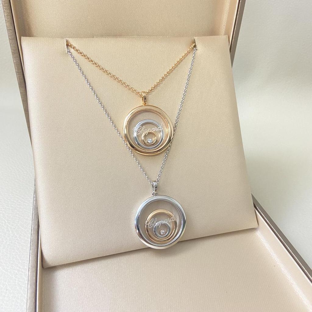 Xiao Family 925 Silver Time Turns Fortune Necklace with Heart-Shaped Diamond Perfume Bottle and Starry Sky Design