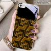 Abstract geometric grid For iPhone 17 Air 16 E 15 14 13 Plus 12 mini 17 Pro Max 11Pro XR Xs 7 8 11 Tempered Glass Phone Case