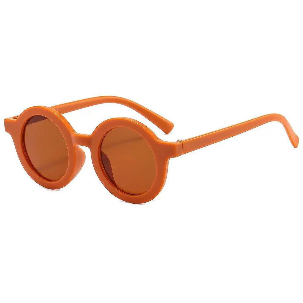 Children Cute Cartoon Small Frame Sunglasses Kids Round Glasses Baby Fashion Colors Sun Protection Eyewear Boys Girls
