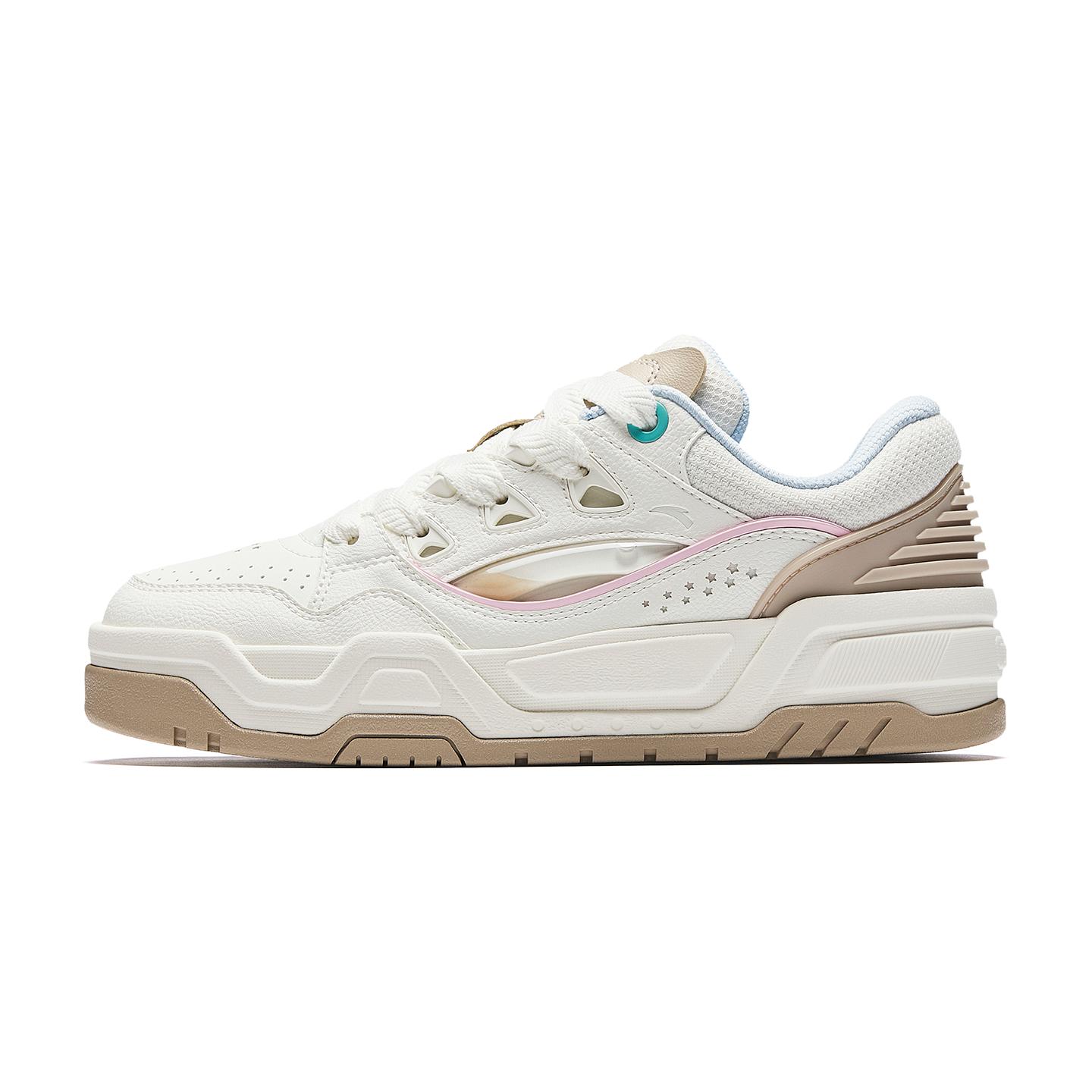 ANTA MIX Skate Shoes White Pink Beige Blue Women 922548088-1 36.5