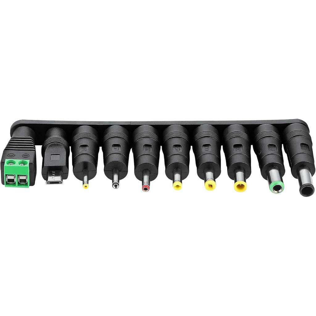 Power Supply AC Adapter DC 9V 1A Power Cord Universal Power Adapter 9V Charger with 10 Interchangeable Jacks Compatible with 1000mA 900mA 800mA 600mA