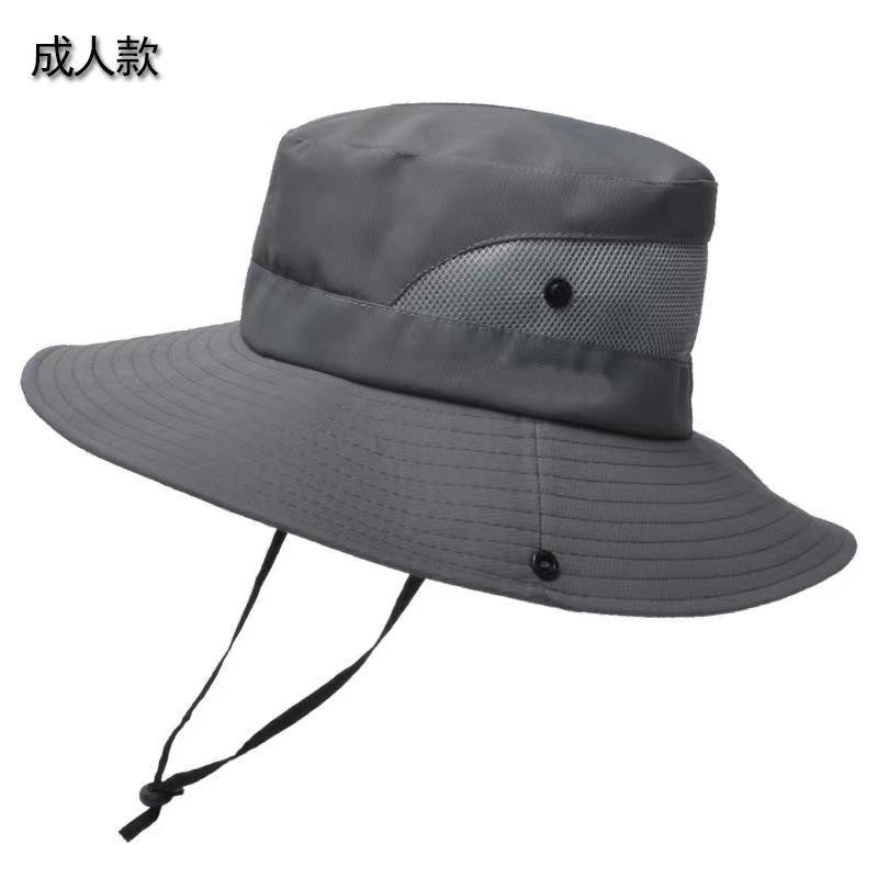 Women Large Brim With Leaking Ponytail Quick Drying Bucket Hats Fishermen Caps Outdoor Casual Cap Women Sunscreen Hat