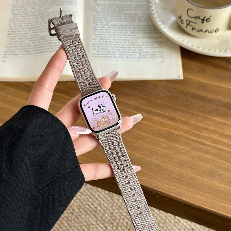 Gestricktes Sportarmband für Apple Watch Band 46 mm 38 mm 40 mm 41 mm 44 mm 42 mm 45 mm 49 mm Armband für iWatch Serie 9 8 7 6 5 4 3 SE Ultra 2
