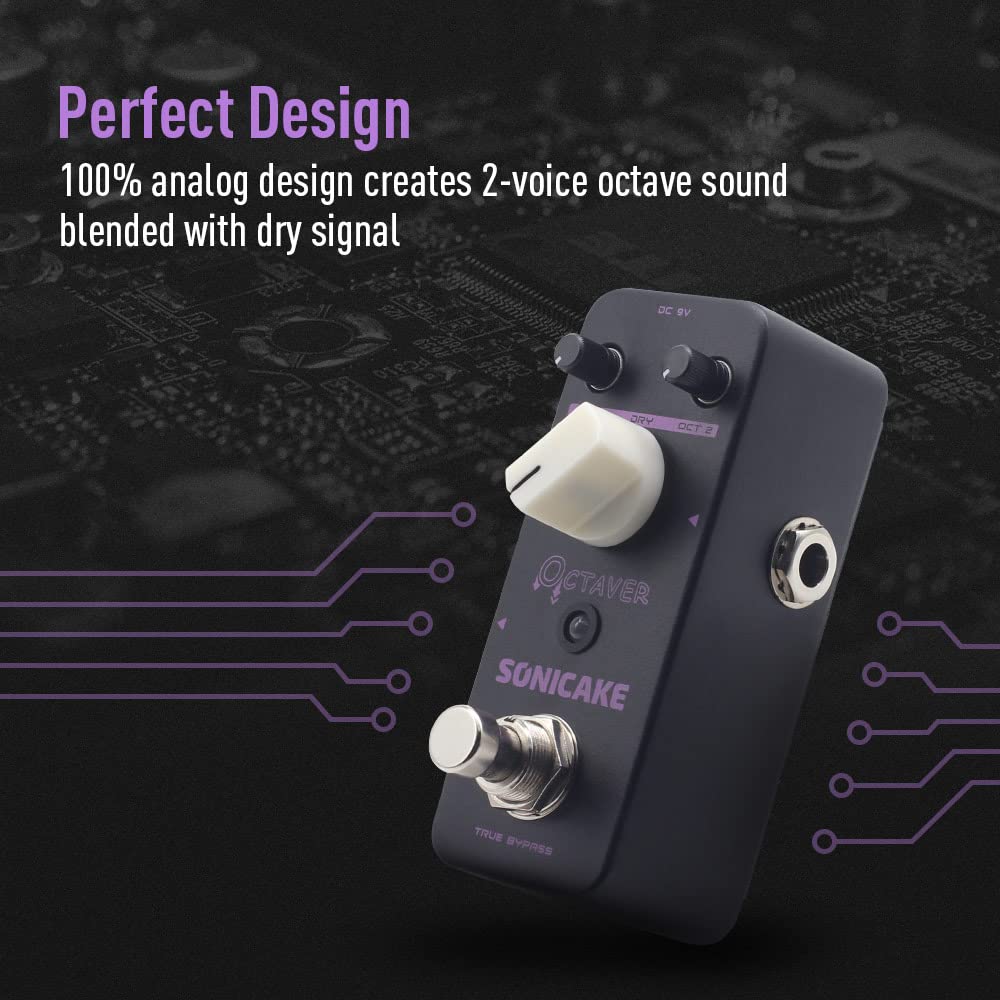 SONICAKE Octaver Guitar Effect Pedal