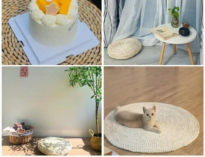 Japanisches gewebtes verdicktes Zen-Meditations-Bodinkissen für die Teezeremonie und Buddha-Verehrung