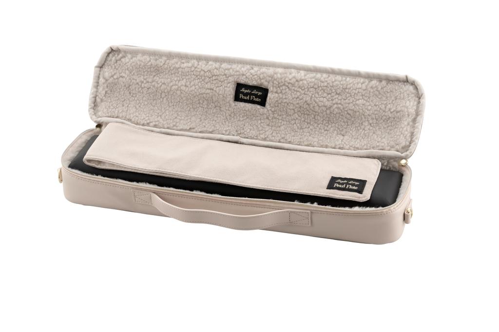 Pearl Flute x Legato Largo Collaboration Quilted Flute Case Cover for C foot joint and H foot joint Vol.3 #Ivory LL-FLCH2#IV
