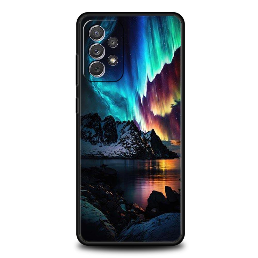 Beautiful northern lights Case for Samsung A51 A71 A21S A12 A11 A15 A25 A31 A41 A52 A32 A23 A33 A53 A73 A03S A05S A13 5G Cover Samsung A23