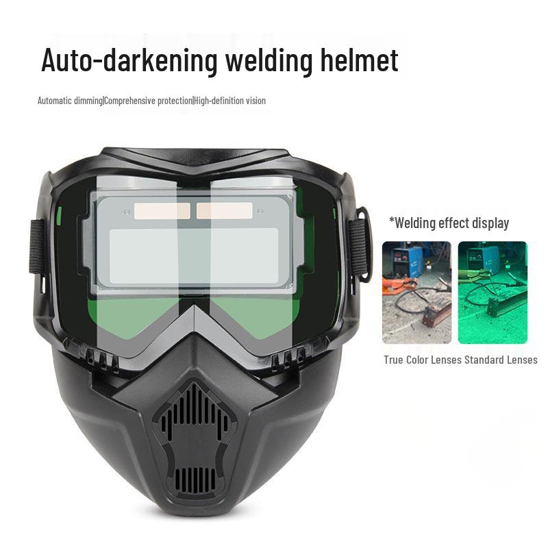 W pełni automatyczny hełm spawalniczy z regulacją światła z odpinanym kapturem