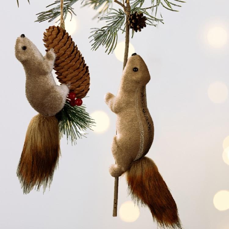 Cartoon Squirrel Ornament Christmas Tree Hanging Decoration For Christmas Tree And Nursery Room Wedding Holiday Party