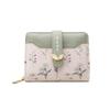 Multifunctional flower wallet women's short thin and compact zipper change bag new women's wallet card bag