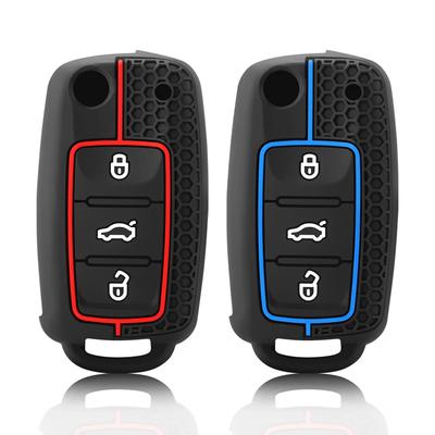 Car Key Cover Case Silicone Shell For Volkswagen VW Polo Golf Passat Tiguan Beetle Caddy T5 Up Eos Skoda Octavia Seat Leon Altea
