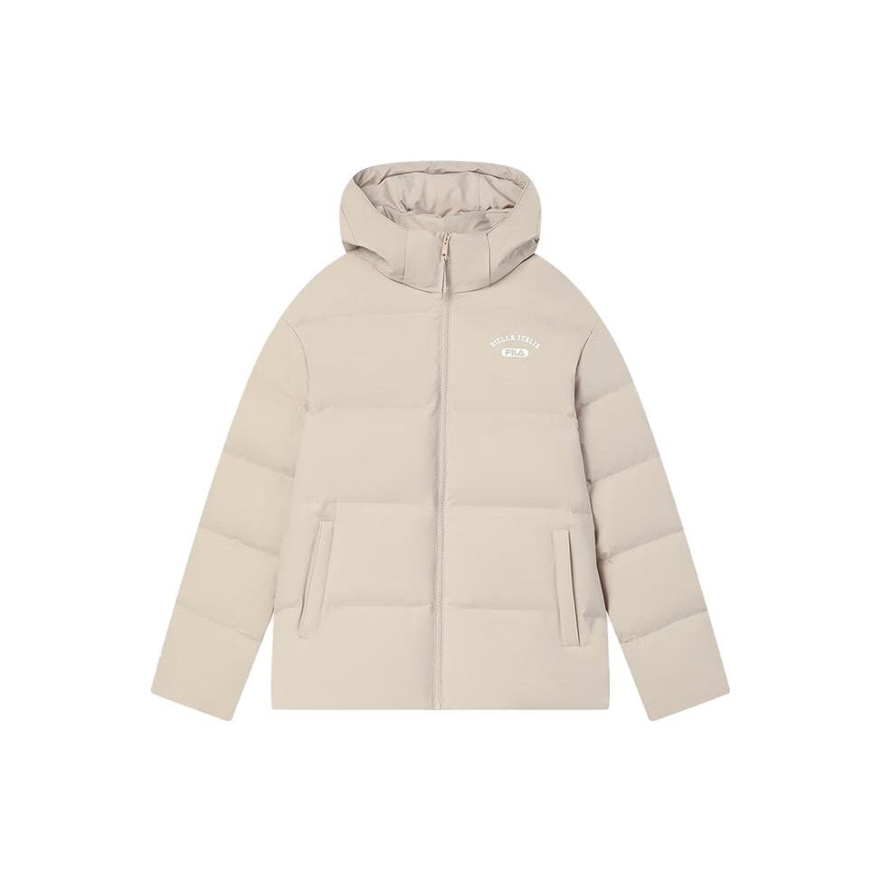 

FILA Letter Zip-Up Hooded Jacket Unisex jackets Yang-Wood F11U349901F-LK L