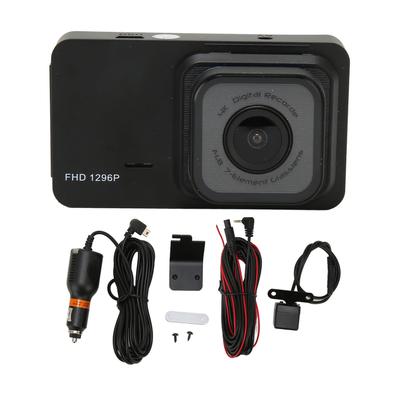 Front Rear Dash Camera 3.0in Display 1296P HD WIFI Remote Control 170 Degrees Wide Angle Driving