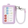 Sonic Kids Daily Routine Checklist and Pass Case with Spiral Chain Violet GS-2379-V, Forgetfulness Prevention Habit Tracker for Children