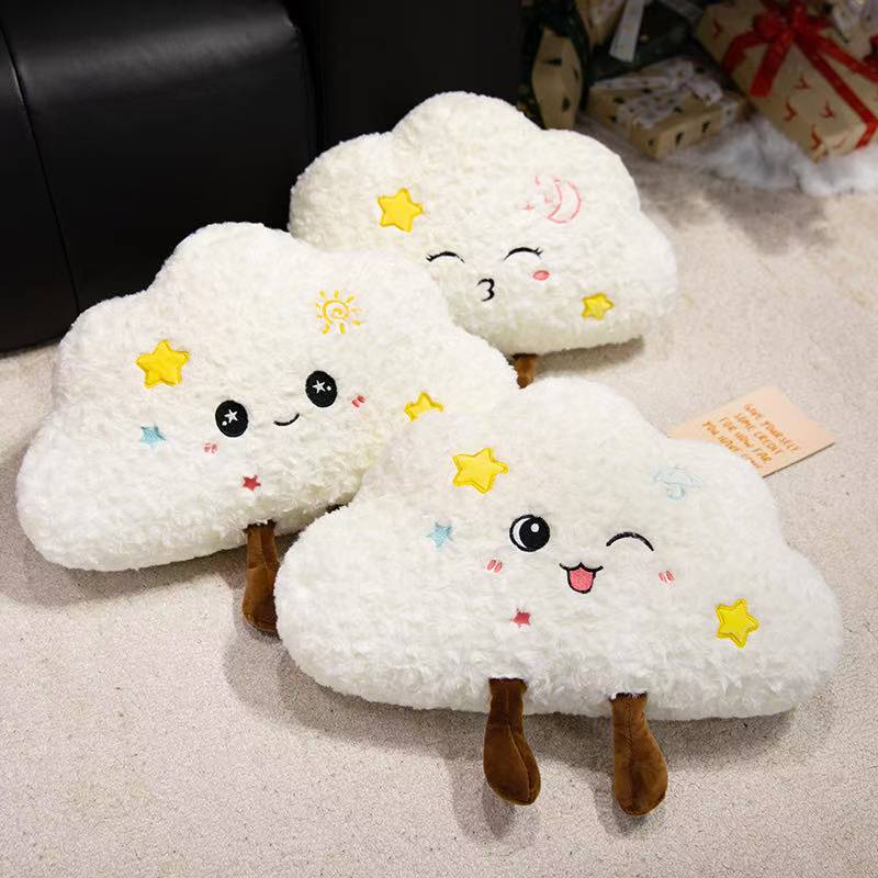 Newest Healing Cloud Throw Pillow Cushion Kawaii Stuffed Plush Toy Doll Cartoon Anime Cute Kids Birthday Holiday Gift Doll