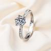 Silve Gorgeous Shiny Stone Ring For Women Engagement Wedding Luxury High Quality Fine Jewelry