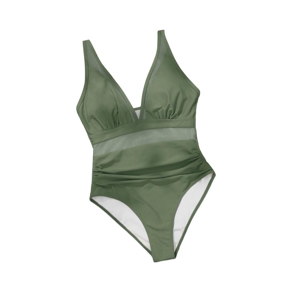 Women's Mesh Backless Sexy Bikini One-Piece Swimsuit