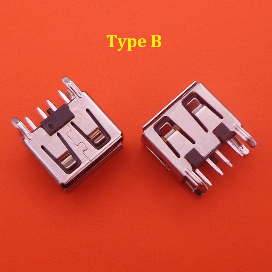 10PCS NEW A Type Flat Angle 180 Degree Female USB PCB Connector Socket USB Jack Plug