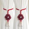 2pcs Elegant Curtain Tiebacks Floral-like Design, for Living Room, Bedroom, Wedding, Party Decor - Durable Polyester Curtain Accessories