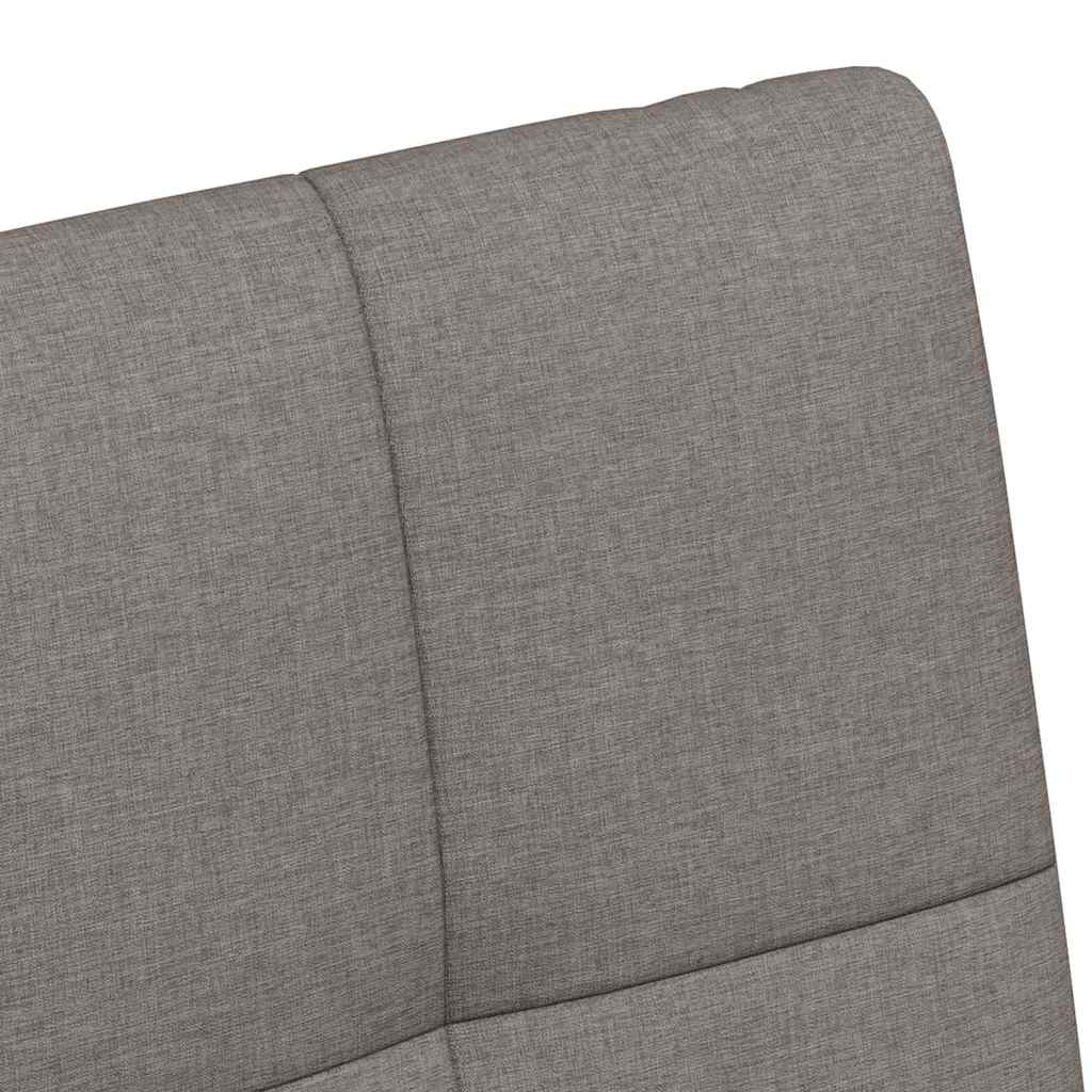 Dining Chairs with Casters 2 pcs Taupe 58 x 65 x 94 cm Fabric