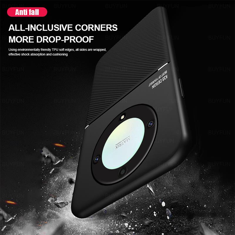 Magnetic Phone Case For Honor X9a 5G Matte Soft Silicone Frame Cover For Honor X9a x 9 a HonorX9a Shockproof Shell Coque 6.67in