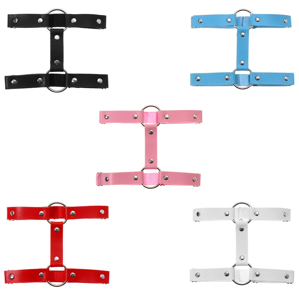 

Elastice Nightwear Punk Leg Harness Garter Belt Garters Gothic Thigh Ring білий