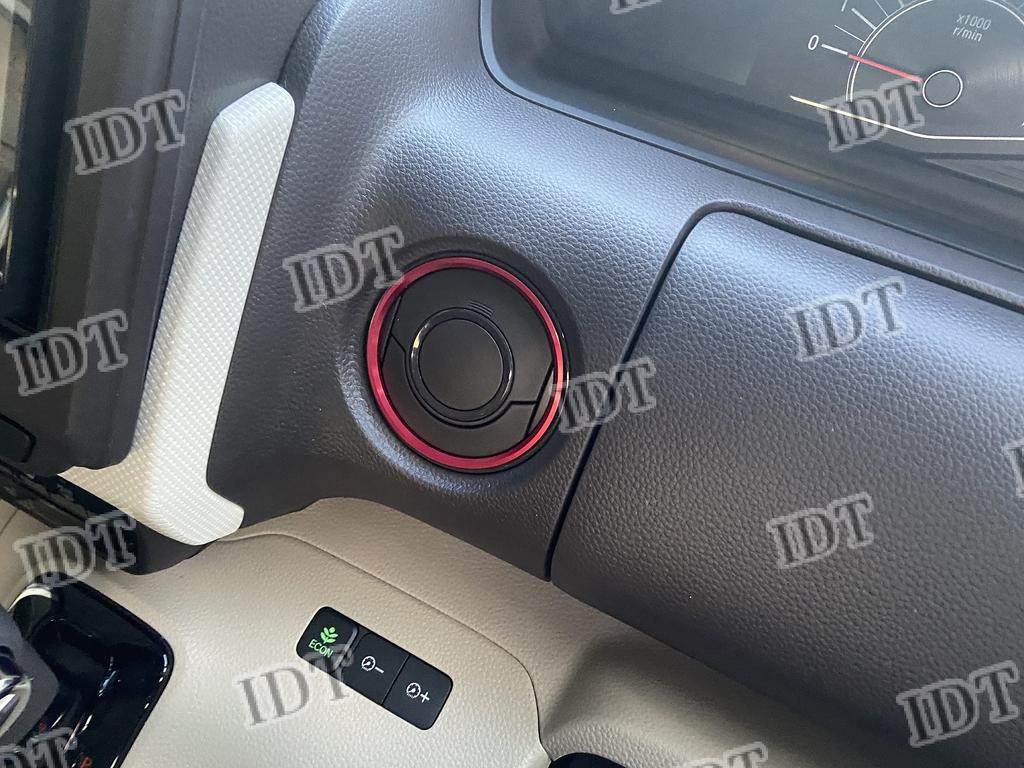 IDT Custom Red Aluminum Air Conditioner Ring with Mini Cloth JF3 JF4 Air Conditioner Cover Interior Panel Front Bezel Air Conditioner Cover Diffuser