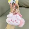 Rabbit Little Pig Big Head Animal Cartoon Plush Keychain Pendant Creative Gift