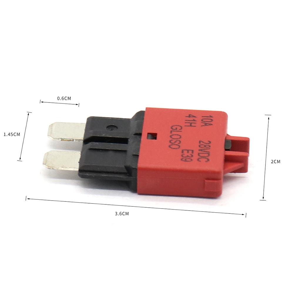 Auto Accessories Manual Reset Fuse Adapter Reset Circuit Breaker Blade Fuse Adapter ATC Circuit Breaker
