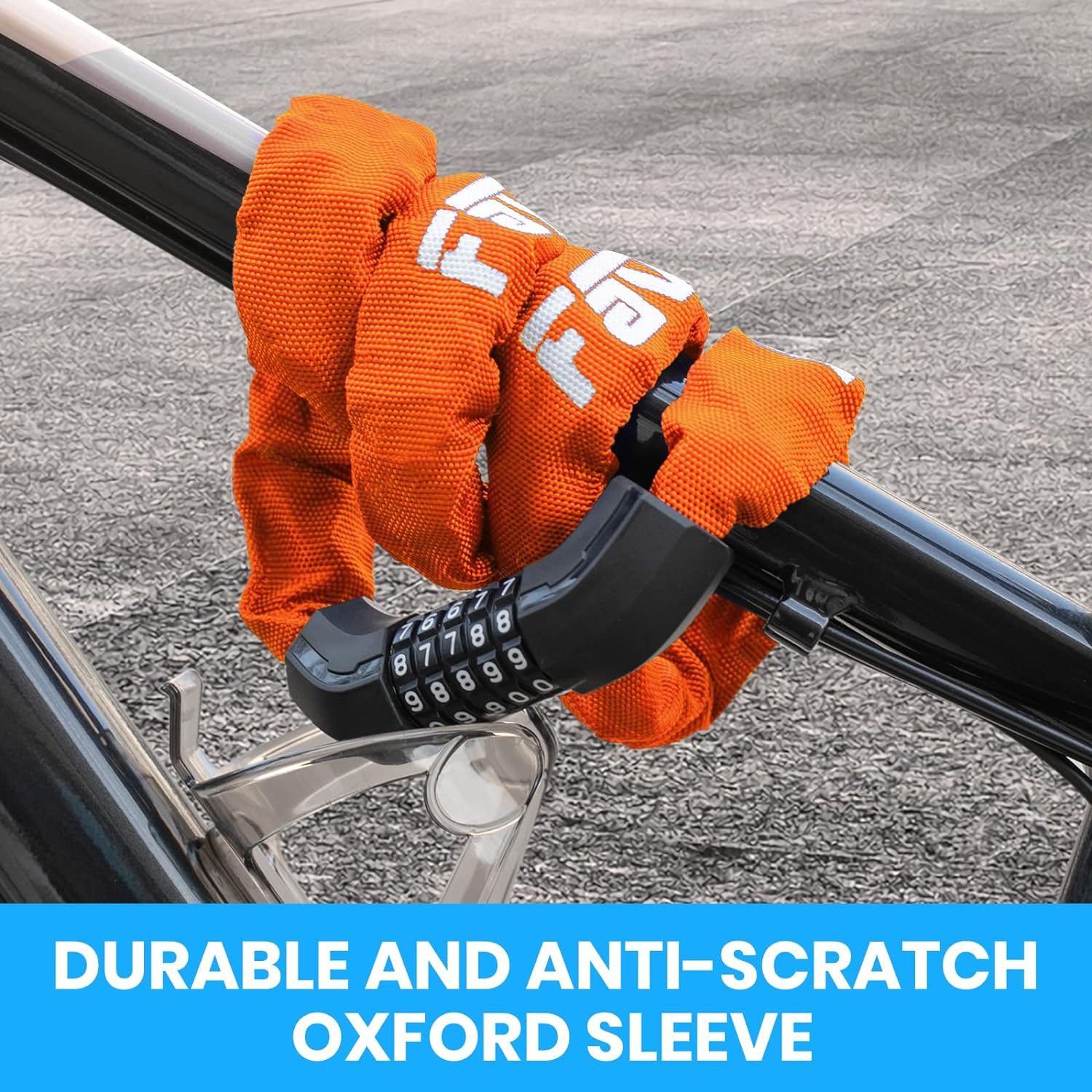 Замок велосипедной цепи Favoto — 5-значный комбинированный противоугонный велосипедный — фото 6