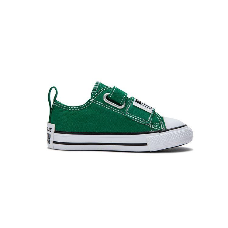 Converse Chuck Taylor All Star EasyOn Low TD Sketch - Green Baby Sneakers White Black A11527C