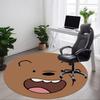 1pc We Bare Bears Office Round Area Rug, Under Office Chairs Bedroom Living Room Home Decor  A1022135
