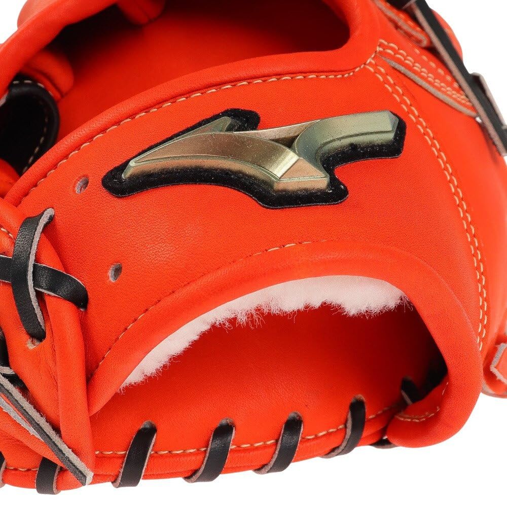 Mizuno Hardball Global Elite Hselection SIGNA Size 52 (MIZUNO) Glove, Infield, -Line Type, 1AJGH28523, (Flash Orange/FF/Men's)