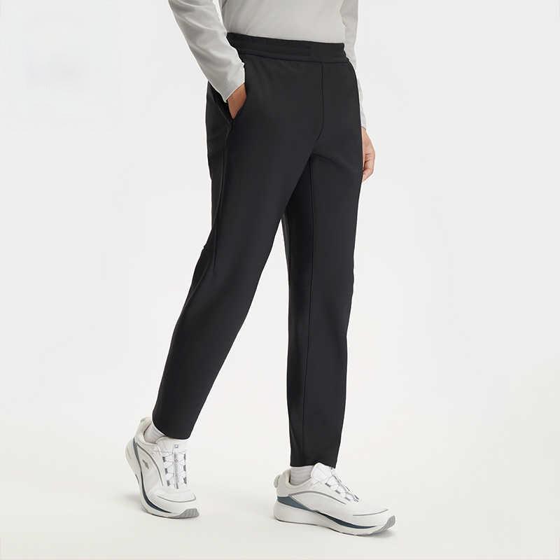 New FILA Knitted Sweatpants Men's Pitch Black A11M441610FBK